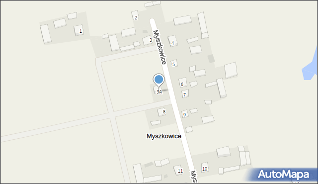 Myszkowice, Myszkowice, 3A, mapa Myszkowice