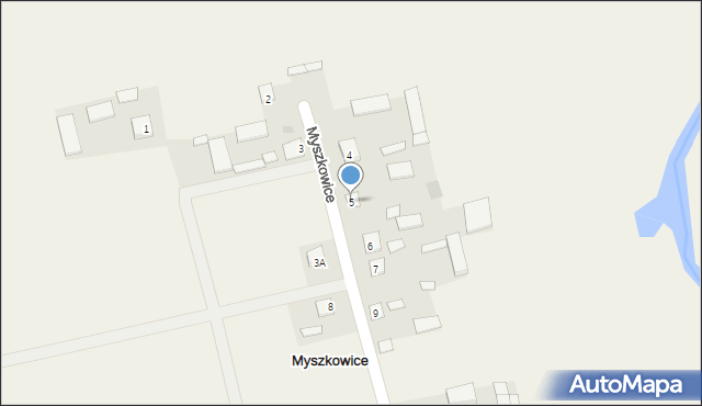 Myszkowice, Myszkowice, 5, mapa Myszkowice