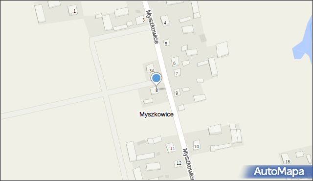 Myszkowice, Myszkowice, 8, mapa Myszkowice