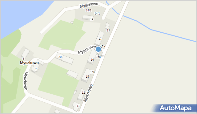 Myszkowo, Myszkowo, 16b, mapa Myszkowo