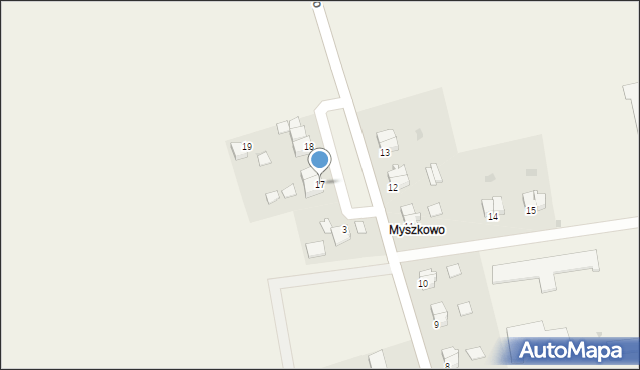 Myszkowo, Myszkowo, 17, mapa Myszkowo