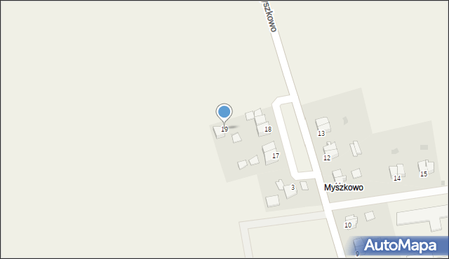 Myszkowo, Myszkowo, 19, mapa Myszkowo