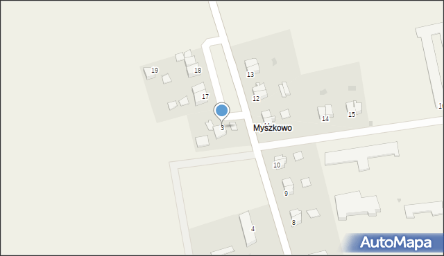 Myszkowo, Myszkowo, 3, mapa Myszkowo