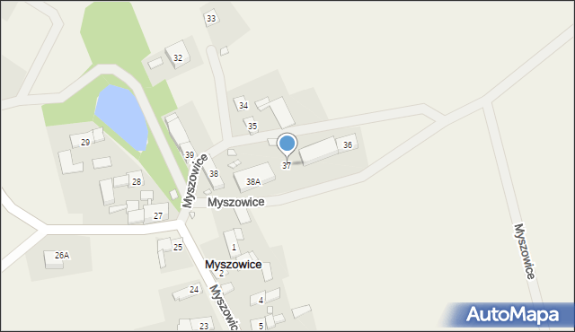 Myszowice, Myszowice, 37, mapa Myszowice