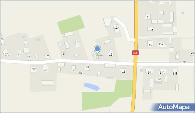 Myszyniec Stary, Myszyniec Stary, 11, mapa Myszyniec Stary