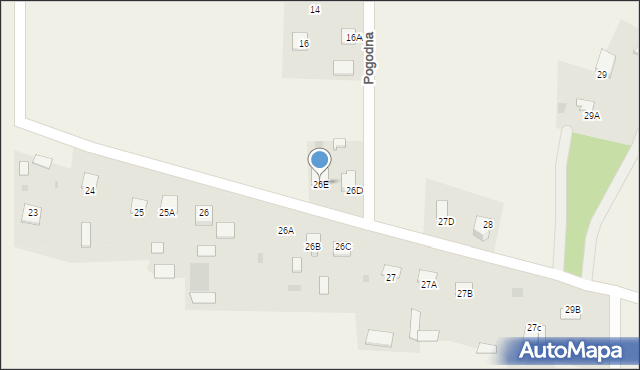 Myszyniec Stary, Myszyniec Stary, 26E, mapa Myszyniec Stary