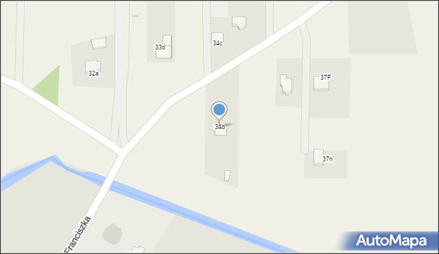 Myszyniec Stary, Myszyniec Stary, 34b, mapa Myszyniec Stary