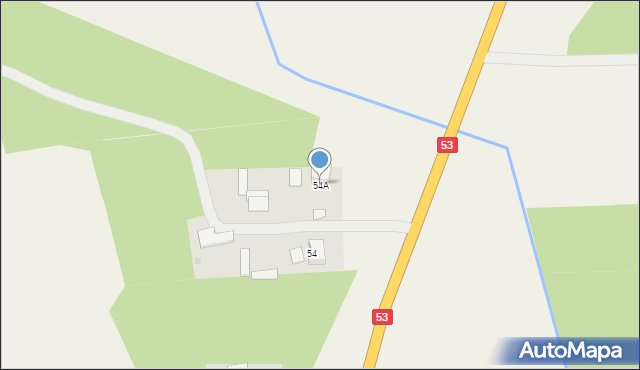 Myszyniec Stary, Myszyniec Stary, 54A, mapa Myszyniec Stary