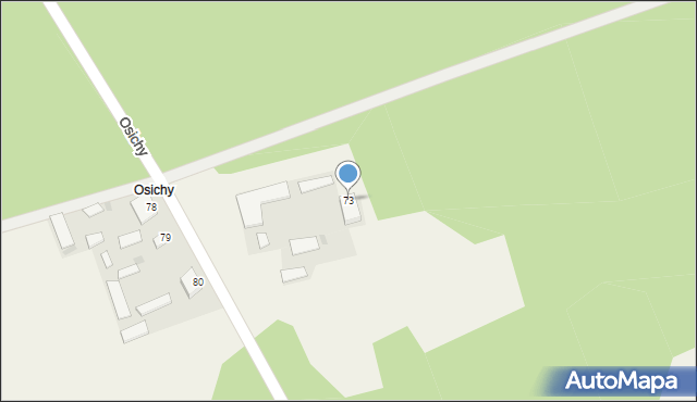 Myszyniec Stary, Myszyniec Stary, 73, mapa Myszyniec Stary