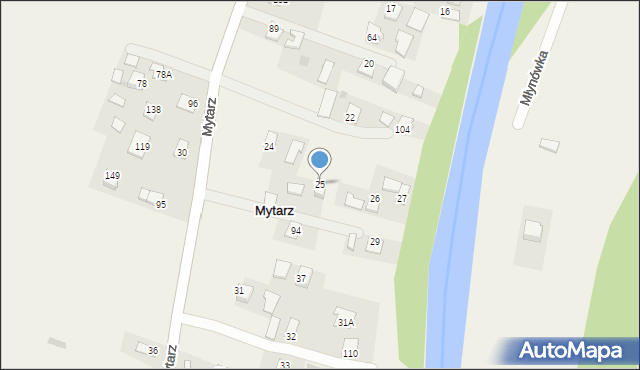 Mytarz, Mytarz, 25, mapa Mytarz
