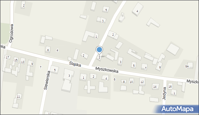 Pińczyce, Myszkowska, 1, mapa Pińczyce