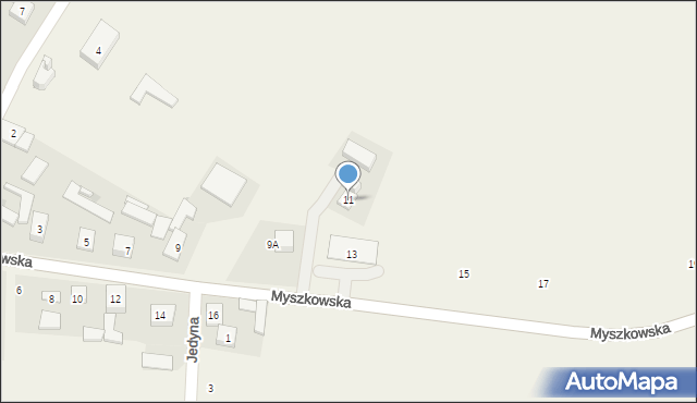 Pińczyce, Myszkowska, 11, mapa Pińczyce