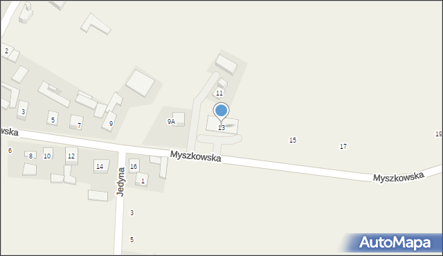 Pińczyce, Myszkowska, 13, mapa Pińczyce