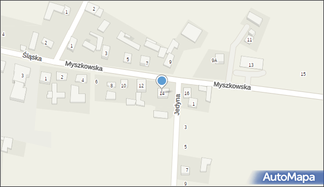 Pińczyce, Myszkowska, 14, mapa Pińczyce