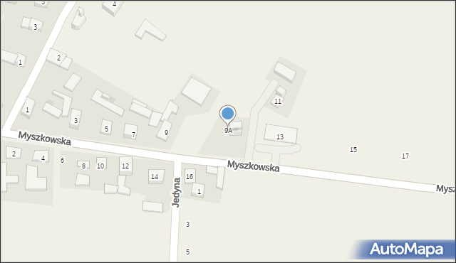 Pińczyce, Myszkowska, 9A, mapa Pińczyce