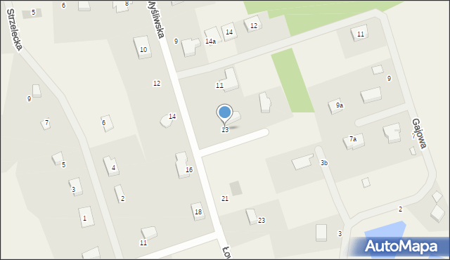 Rakowiec, Myśliwska, 13, mapa Rakowiec