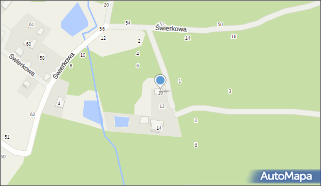 Redlanka, Myśliwska, 10, mapa Redlanka