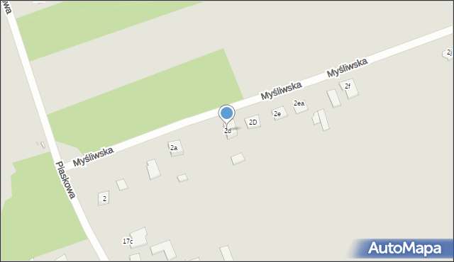 Ryki, Myśliwska, 2d, mapa Ryki