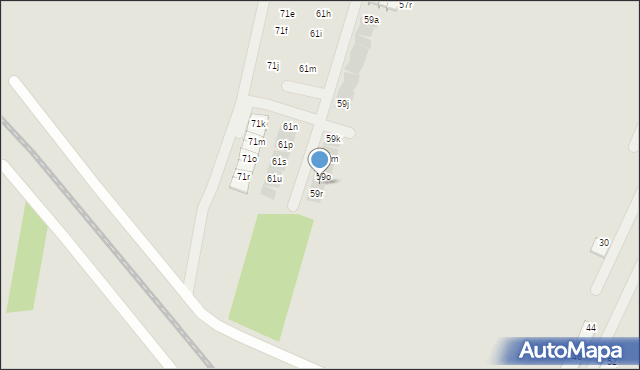 Rzeszów, Myśliwska, 59p, mapa Rzeszów