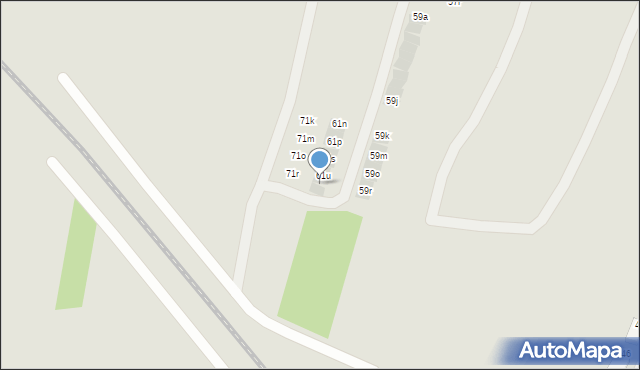 Rzeszów, Myśliwska, 61w, mapa Rzeszów