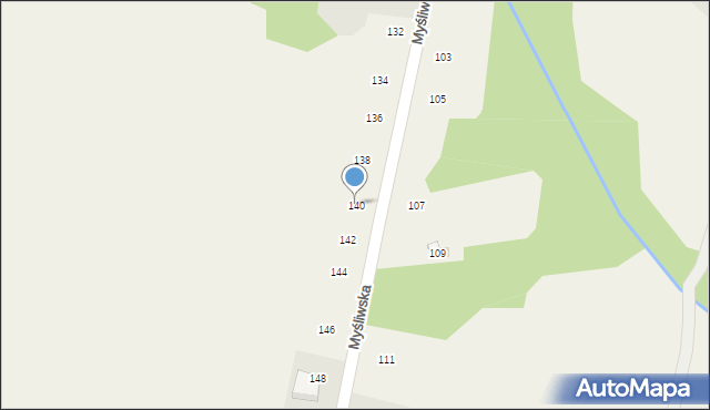 Siepraw, Myśliwska, 140, mapa Siepraw