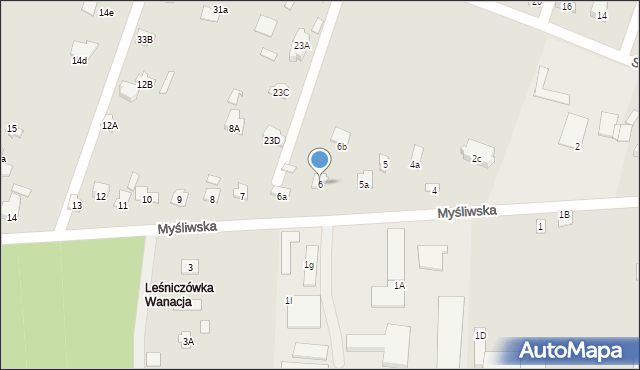 Starachowice, Myśliwska, 6, mapa Starachowic