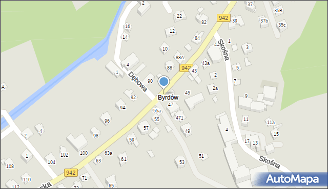 Szczyrk, Myśliwska, 47b, mapa Szczyrk