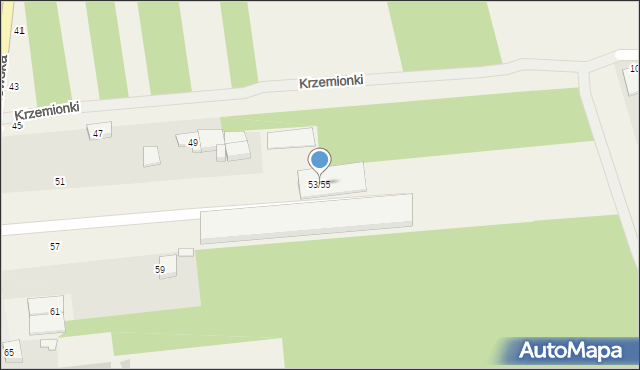 Wola Kiedrzyńska, Mykanowska, 53/55, mapa Wola Kiedrzyńska