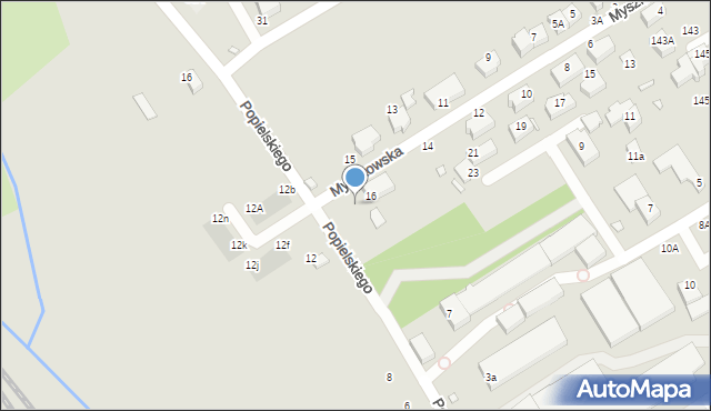 Wrocław, Myszkowska, 18, mapa Wrocławia