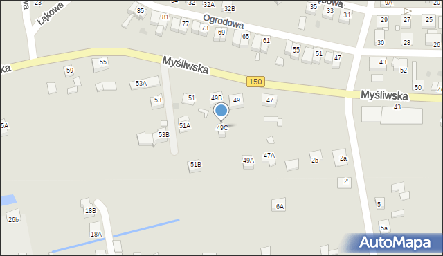 Wronki, Myśliwska, 49C, mapa Wronki