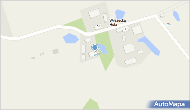 Wyszecino, Myśliwska, 19, mapa Wyszecino