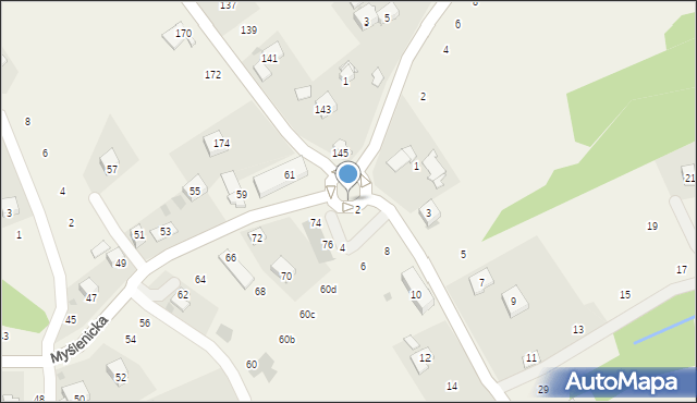 Zakliczyn, Myślenicka, 78, mapa Zakliczyn