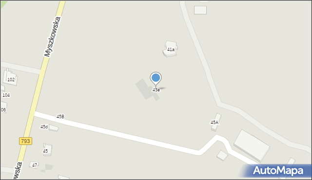 Żarki, Myszkowska, 43e, mapa Żarki