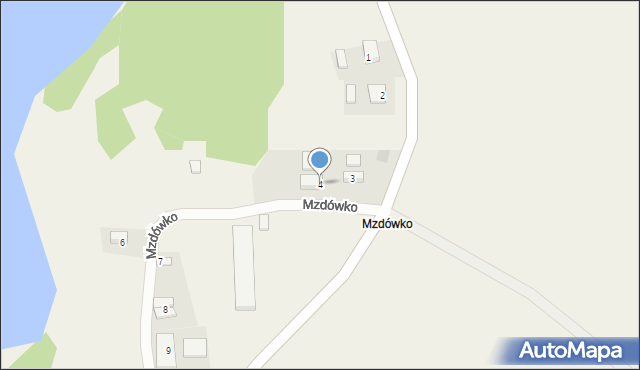 Mzdówko, Mzdówko, 4, mapa Mzdówko