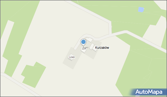 Mzurowa, Mzurowa, 124, mapa Mzurowa