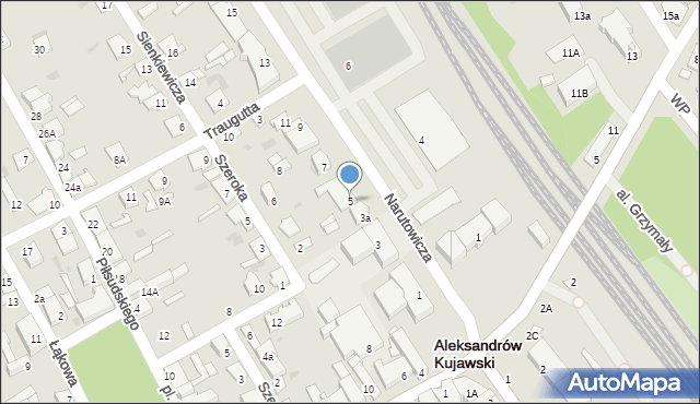 Aleksandrów Kujawski, Narutowicza Gabriela, 5, mapa Aleksandrów Kujawski