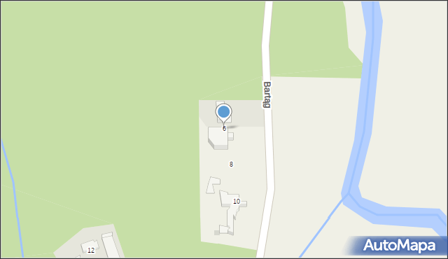 Bartąg, Nad Łyną, 6, mapa Bartąg
