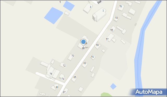 Bartąg, Nad Łyną, 68, mapa Bartąg