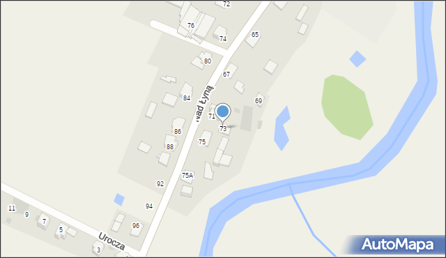 Bartąg, Nad Łyną, 73, mapa Bartąg