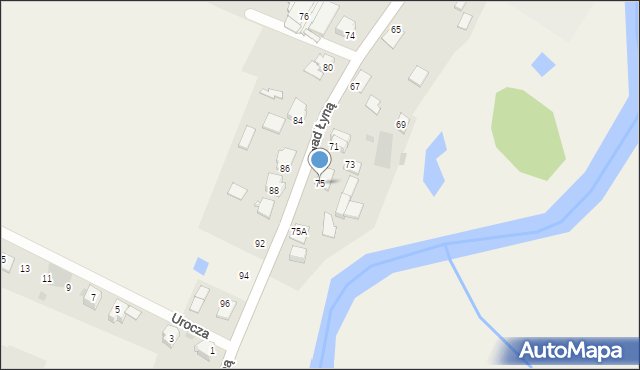 Bartąg, Nad Łyną, 75, mapa Bartąg