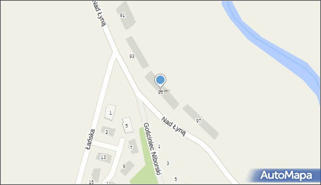 Bartąg, Nad Łyną, 95, mapa Bartąg