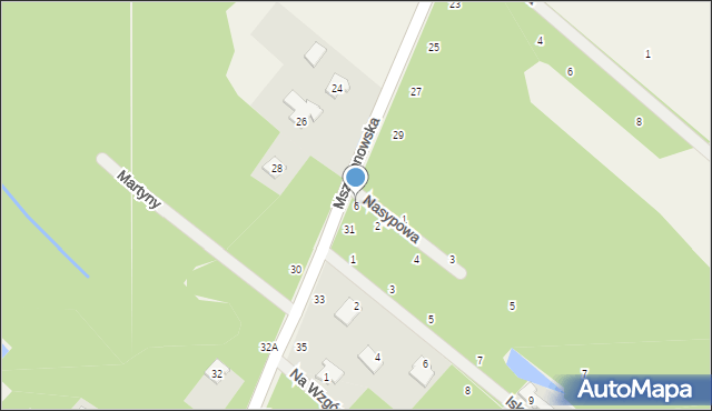 Bartoszówka, Nasypowa, 6, mapa Bartoszówka