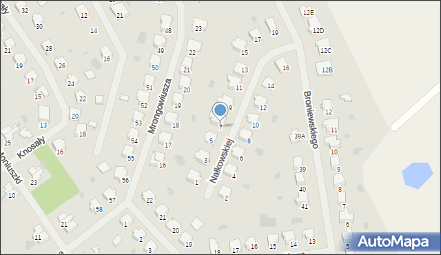 Bartoszyce, Nałkowskiej Zofii, 7, mapa Bartoszyce