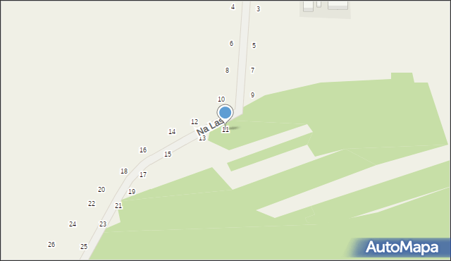 Będkowice, Na Las, 11, mapa Będkowice