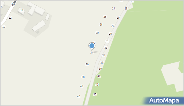 Będkowice, Na Las, 34, mapa Będkowice