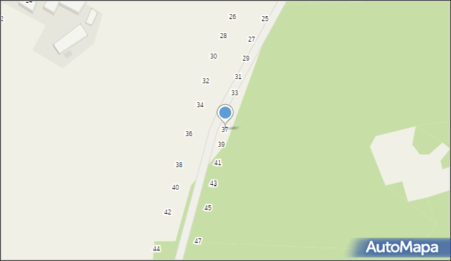 Będkowice, Na Las, 37, mapa Będkowice