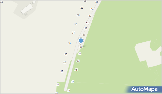 Będkowice, Na Las, 39, mapa Będkowice