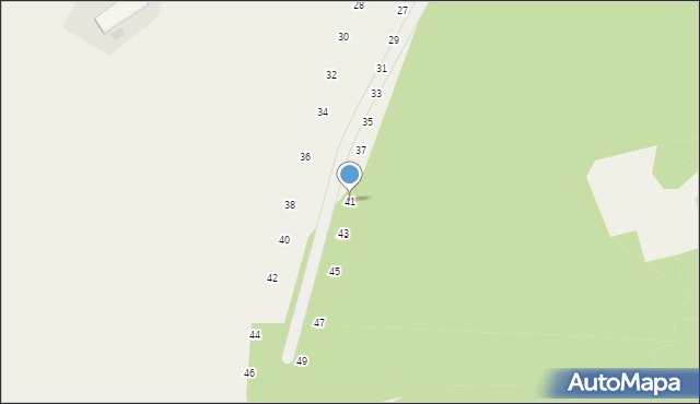 Będkowice, Na Las, 41, mapa Będkowice