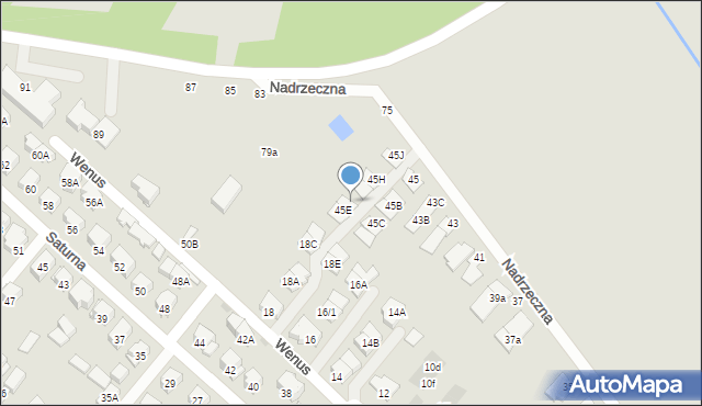 Białystok, Nadrzeczna, 45F, mapa Białegostoku