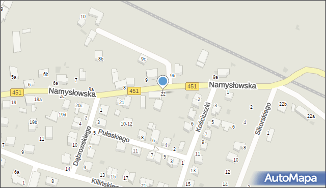 Bierutów, Namysłowska, 22, mapa Bierutów